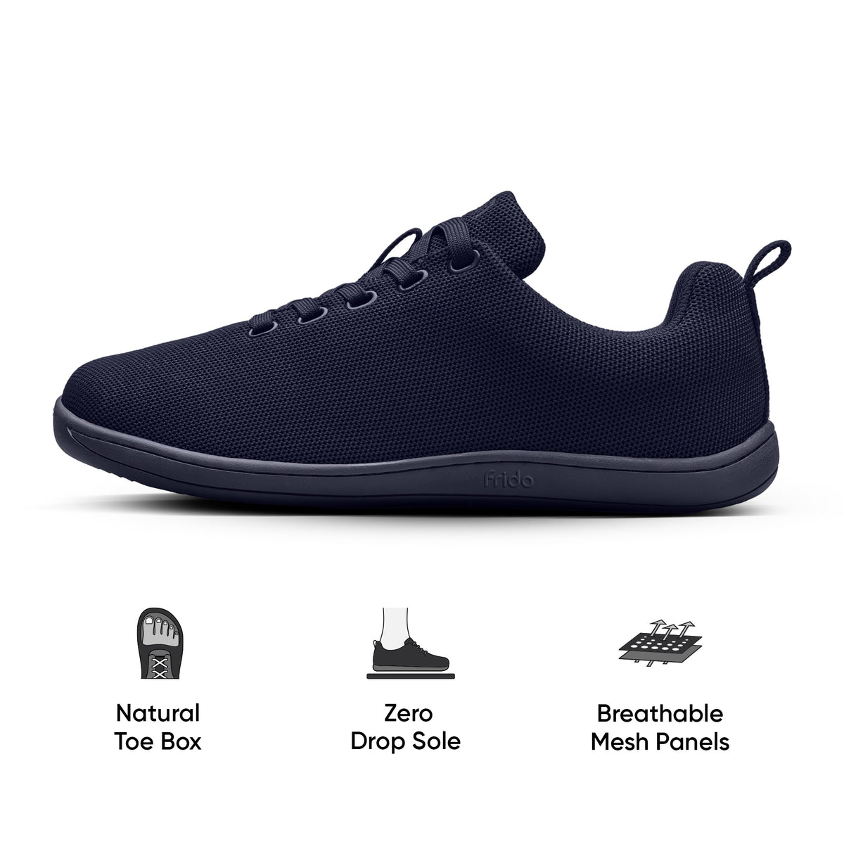 Frido Men's Cloud Comfort Shoes - Lace Ups - Flat Footbed