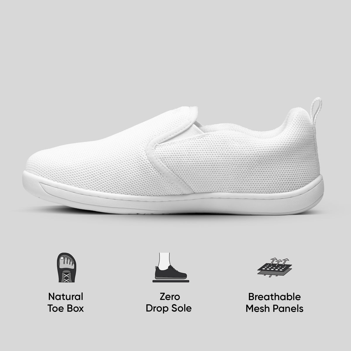 Frido Men's Cloud Comfort Shoes - Slip Ons -Flat Footbed