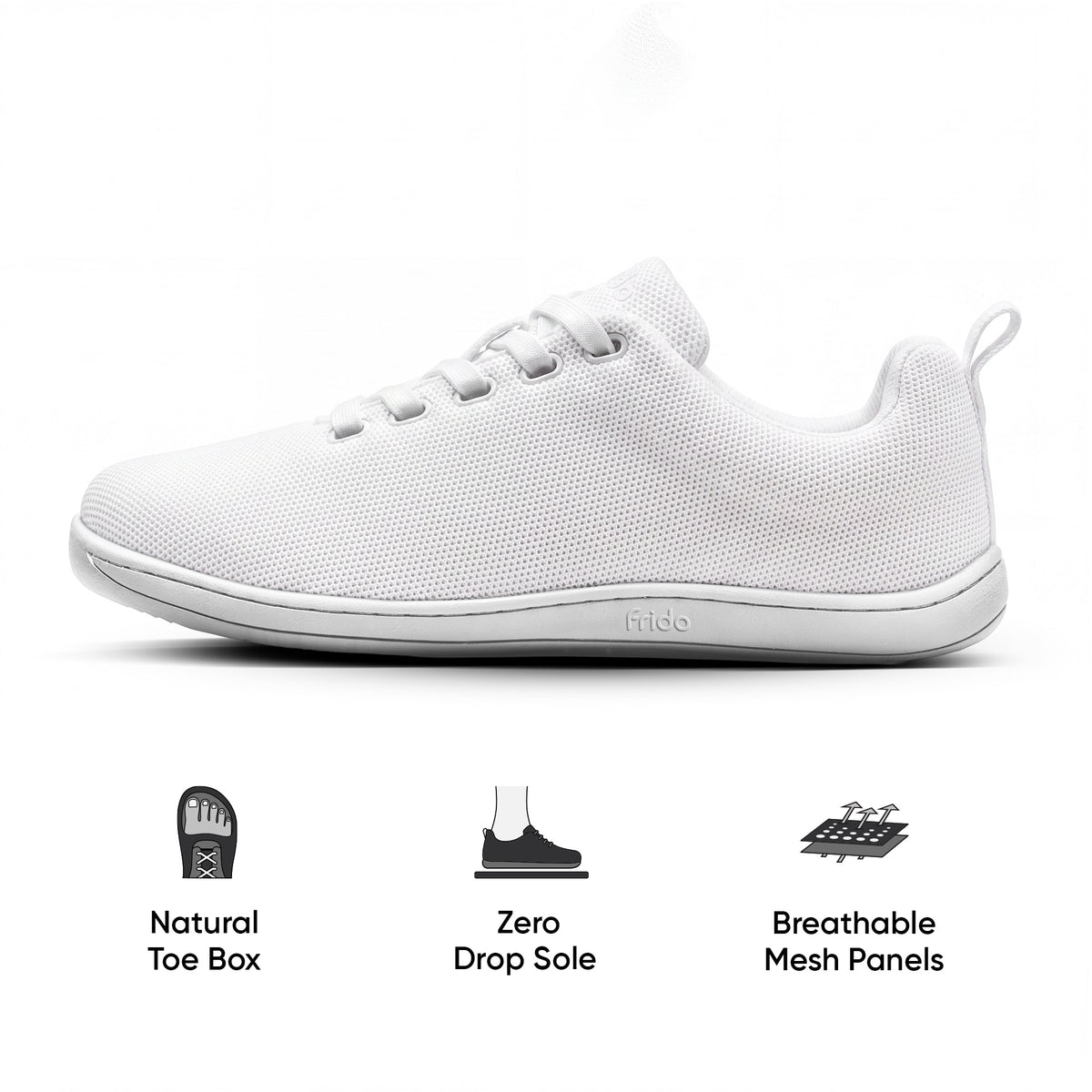 Frido Men's Cloud Comfort Shoes - Lace Ups - Flat Footbed