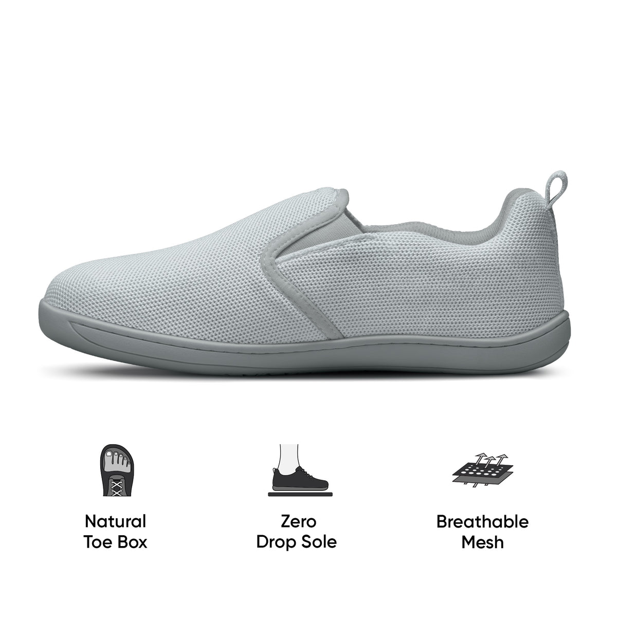 Frido Men's Cloud Comfort Shoes - Slip Ons -Flat Footbed