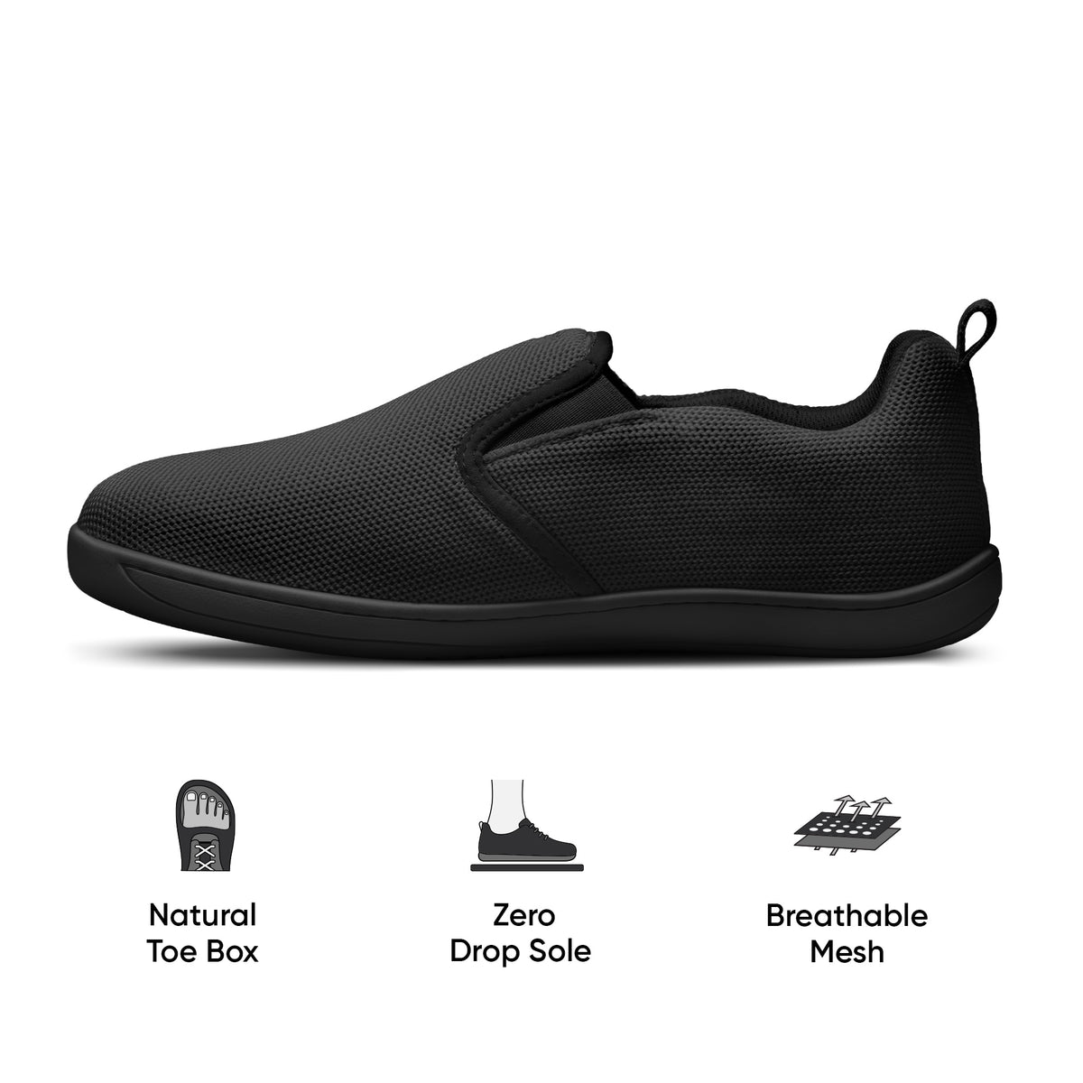 Frido Men's Cloud Comfort Shoes - Slip Ons -Flat Footbed