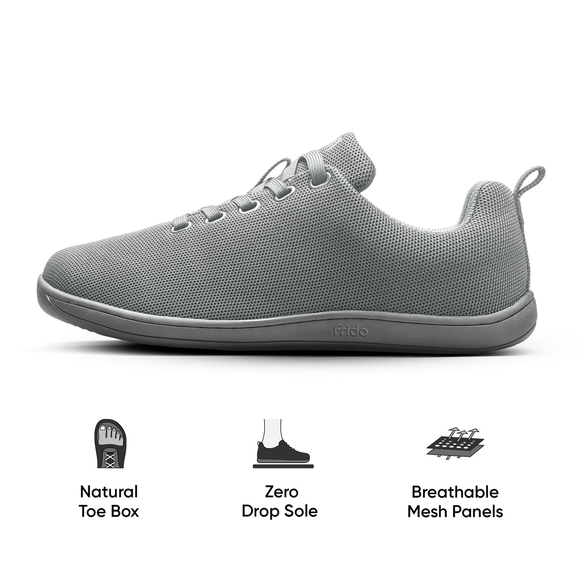 Frido Men's Cloud Comfort Shoes - Lace Ups - Flat Footbed