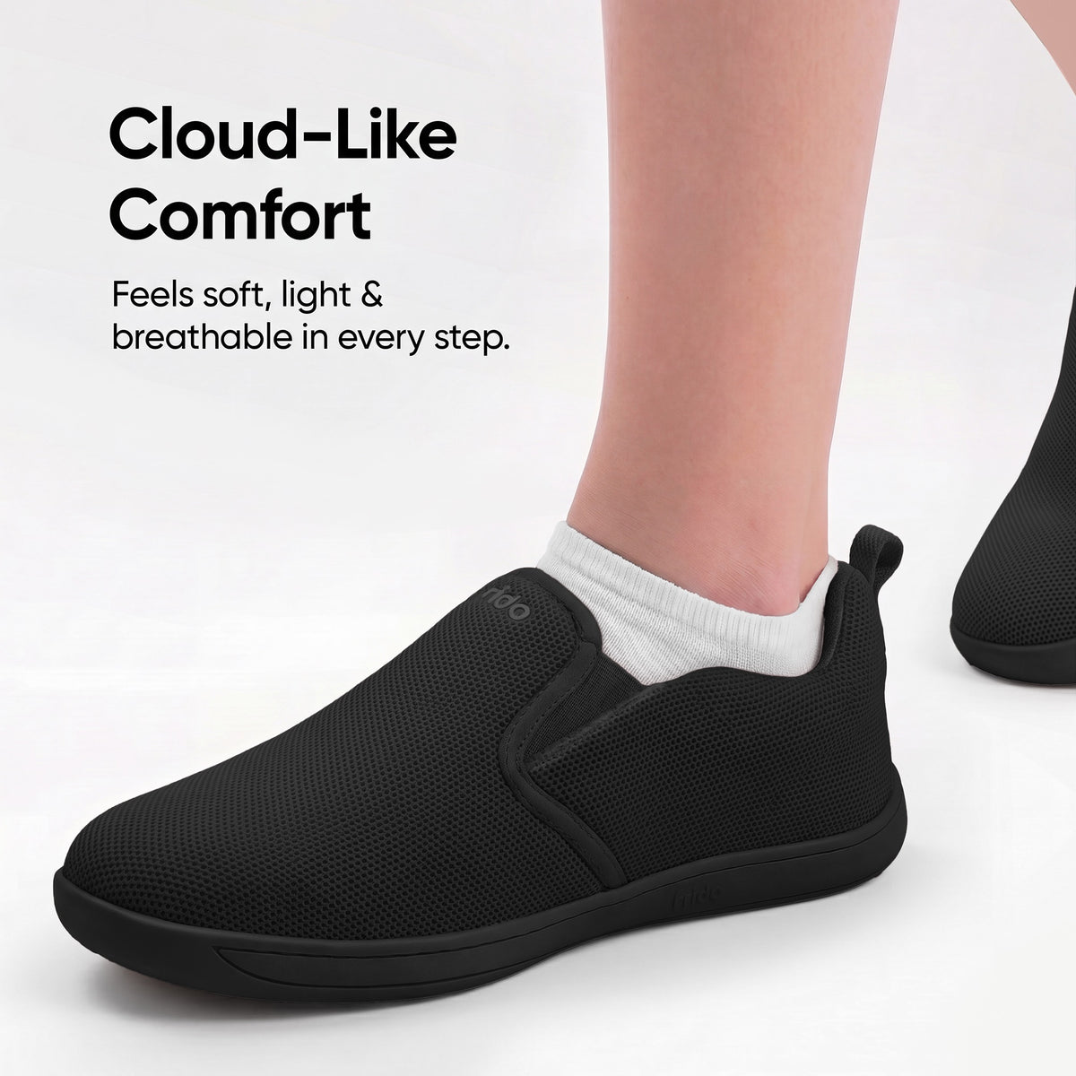 Frido Men's Cloud Comfort Shoes - Slip Ons -Flat Footbed