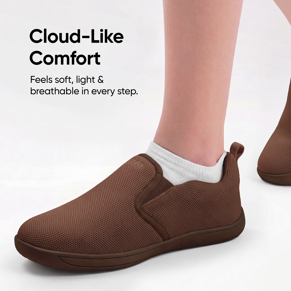 Frido Men's Cloud Comfort Shoes - Slip Ons -Flat Footbed