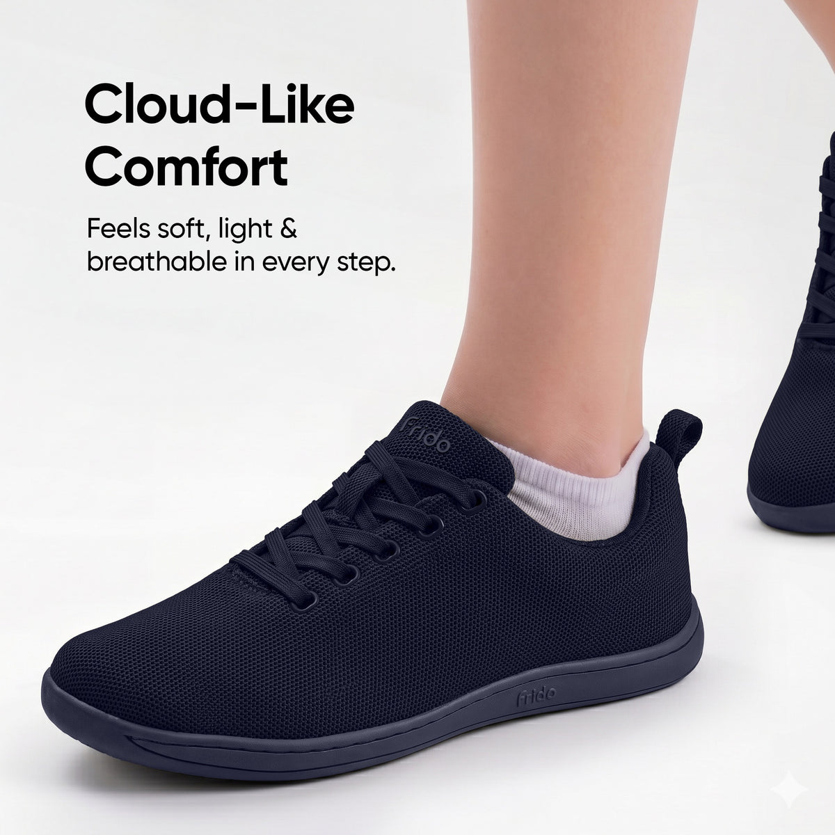 Frido Men's Cloud Comfort Shoes - Lace Ups - Flat Footbed