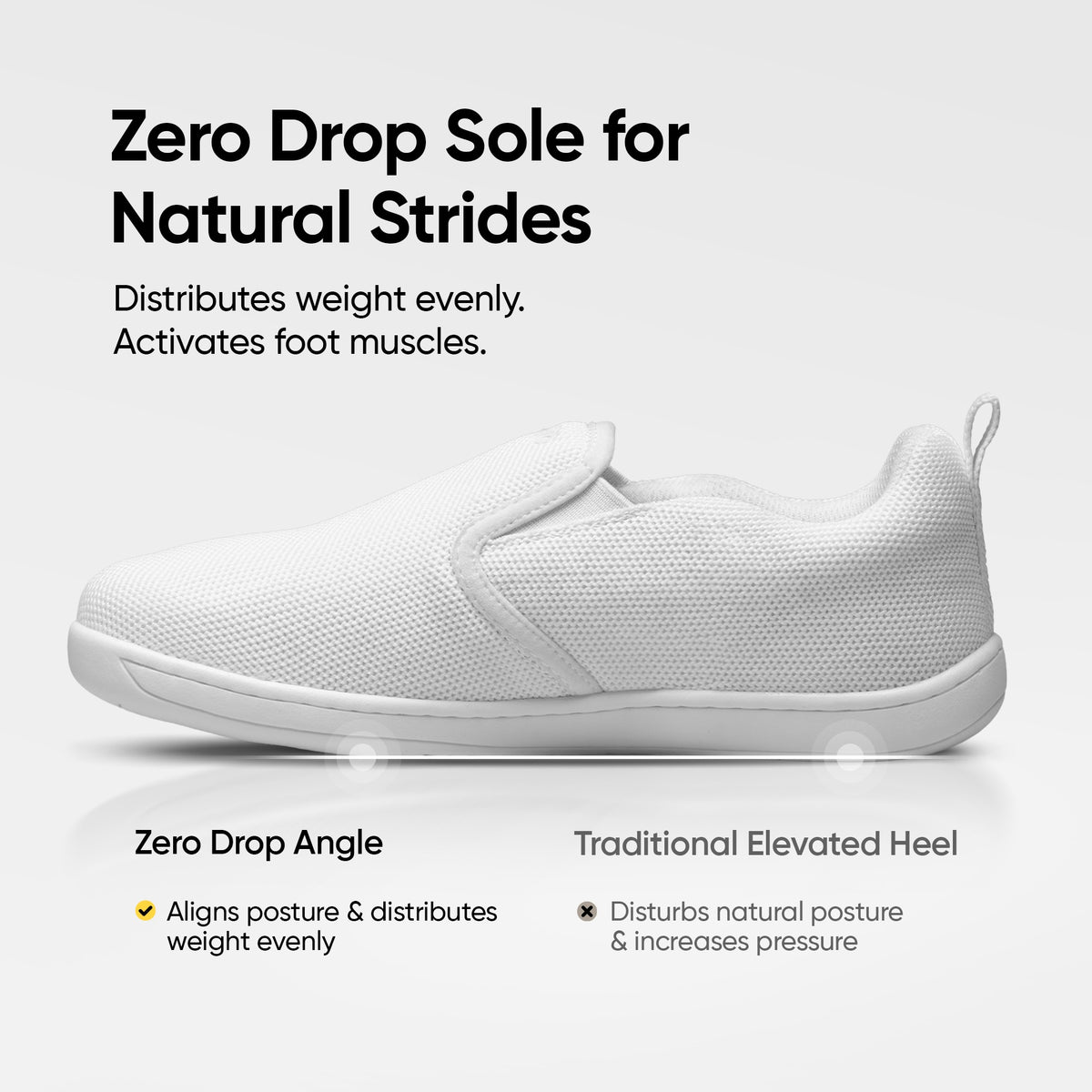 Frido Men's Cloud Comfort Shoes - Slip Ons -Flat Footbed