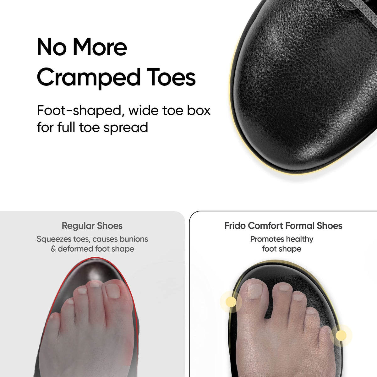 Frido Comfort Formal Shoes - Arch Footbed