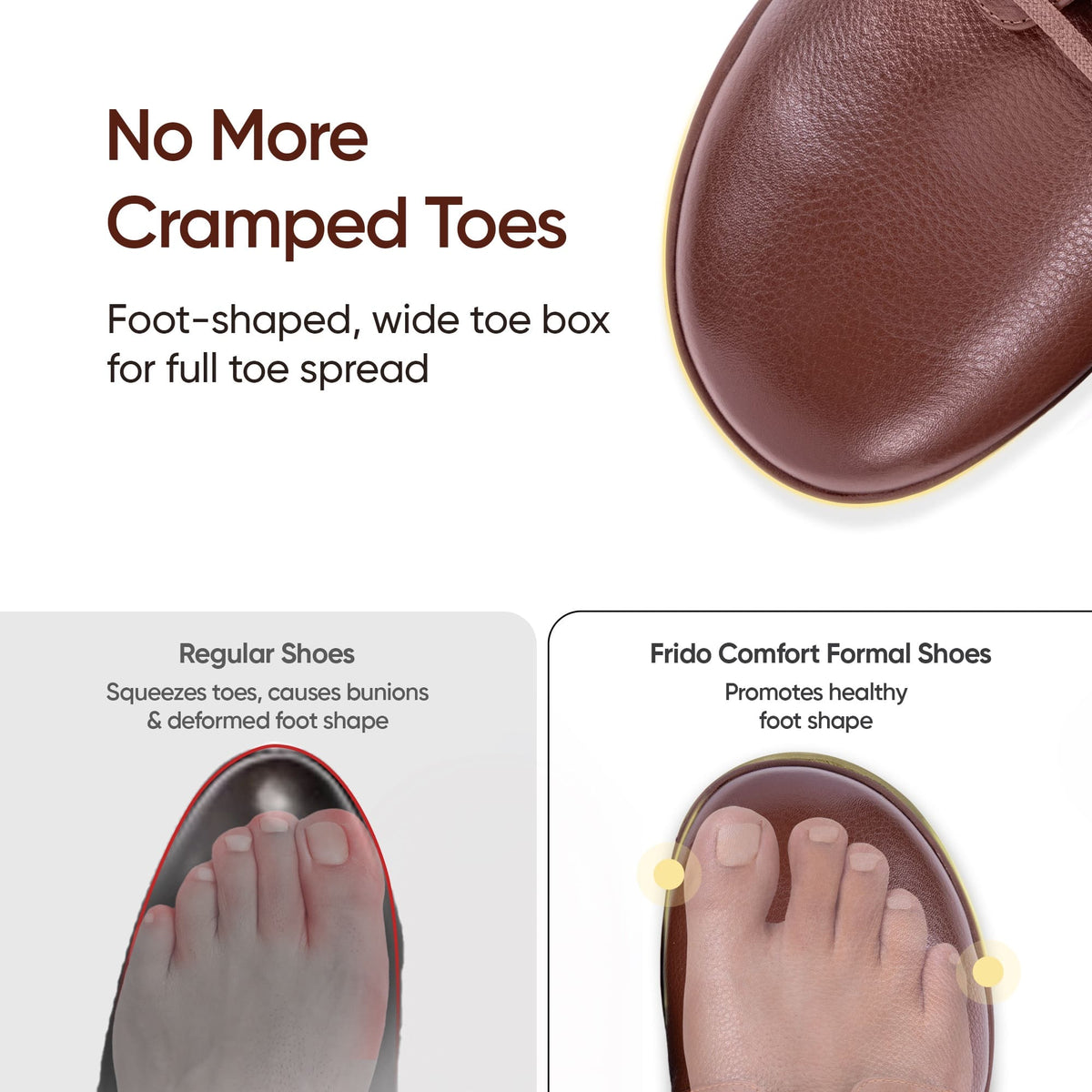 Frido Comfort Formal Shoes - Arch Footbed