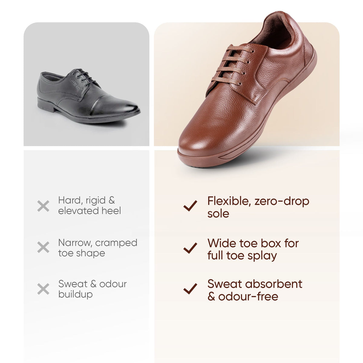 Frido Comfort Formal Shoes - Arch Footbed