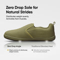 Frido Men's Cloud Comfort Shoes - Slip Ons -Flat Footbed