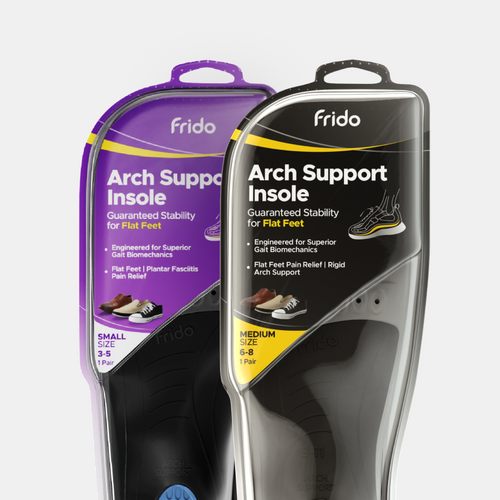 Frido Arch Support Insoles Rigid + Semi Rigid Combo