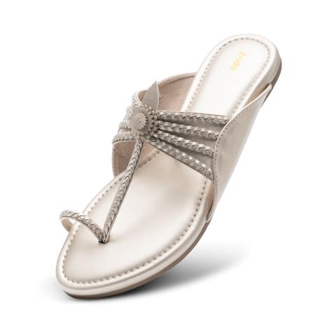 Frido Women's Ethnic Comfort Flat Sandal