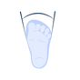Broad toe box allows wide toe Spread