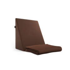 Frido Wedge Plus Cushion Cover — Coffee Brown