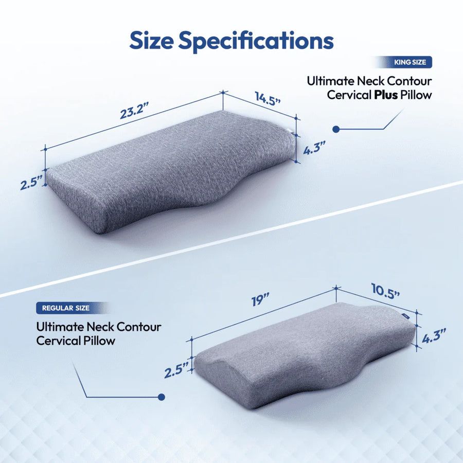 Frido Ultimate Neck Contour Cervical Plus Pillow variants comparison