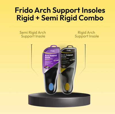 Frido Arch Support Insoles Rigid + Semi Rigid Combo
