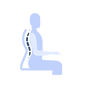 Supports healthy sitting posture