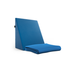 Frido Wedge Plus Cushion Cover — Teal Blue