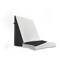 Frido Wedge Plus Cushion Cover — White Grey
