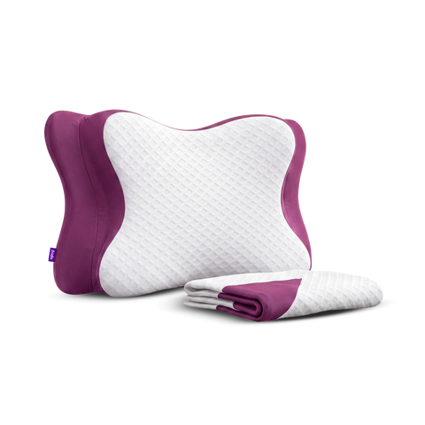 Frido Cervical Butterfly Pillow Cover — Magenta